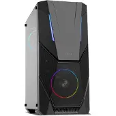 NOX ATX Semi-Tower Rechner Infinity Delta LED RGB Schwarz