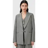 AllSaints Averie Lin Blazer Grey Größe: 8 | Blazer Outlet | Damen | Grau