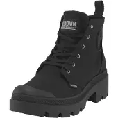 Palladium Schnürstiefelette "PALLABASE TWILL" Schnürstiefel, Schnürboots aus Canvas mit Reißverschluss