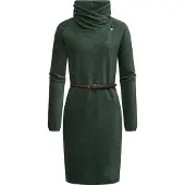 Ragwear Sweatkleid "Belita" Ohne Taschen warmes Cord-Kleid mit breitem Schlauchkragen