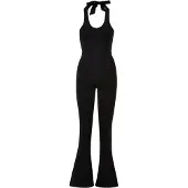 Urban Classics leichtes Damen Kleid Stretch Slim Fit 270 g/m² mit Baumwolle Schwarz