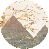 Komar Vliestapete "Vlies selbstklebend - Precious Peaks - Größe 125 x 125 cm" bedruckt glatt Wohnzimmer, Schlafzimmer