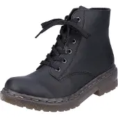 Rieker Schnürboots, Schnürstiefelette, Blockabsatz, mit Logoprägung