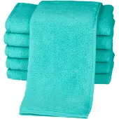 Ross Gaestehandtuecher "Sensual 9000", blau (bleached aqua), B:30cm L:50cm, Frottier, Obermaterial: 100% Baumwolle, Handtücher, Gaestehandtuecher, mit Aloe-Vera-Öl veredelt