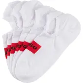 HUGO Dreierpack Füßlinge mit roten Logo-Etiketten Grösse 39-42