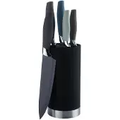 King Messer-Set "NUANCE" 5 Küchenmesser, 1 Messerblock, Antihaftbeschichtete Messerklingen