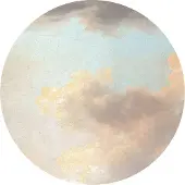 Komar Vliestapete "Vlies selbstklebend - Relic Clouds - Größe 125 x 125 cm" bedruckt glatt Wohnzimmer, Schlafzimmer
