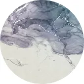 Komar Vliestapete "Vlies selbstklebend - Fabled INK - Größe 125 x 125 cm" bedruckt glatt Wohnzimmer, Schlafzimmer