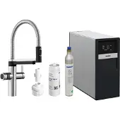 BLANCO Küchenarmatur mit Sprudel DRINK.SODA EVOL-S PRO edelstahl gebürstet 526255