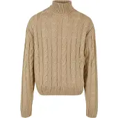 Urban Classics Rundhalspullover "Herren Boxy Roll Neck Sweater" 1 Stk. tlg.