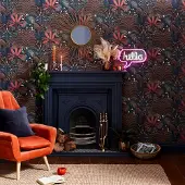 Envy Vliestapete "Savannah Terra und Fauna" botanisch glatt gemustert, FSC zertifiziert, mit lebhaftem Druck, 10 Meter Länge