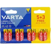Varta Max Tech AA, Einwegbatterie, AA, Alkali, 1,5 V, 8 Stück(e), Mehrfarbig