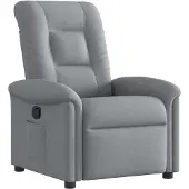 vidaXL Relaxsessel Hellgrau Stoff