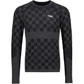 Mons Royale Mens Ascender Merino Base Layer Long Sleeve forged iron / black (913) XXL