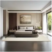 TecTake Kurzflorteppich Soft Zone - 200 x 290 cm beige