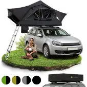 Juskys Autodachzelt Lago 120 x 210 cm Schwarz