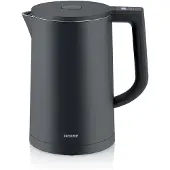 Severin Cool-Touch Wasserkocher WK 3483 aus Edelstahl, schwarz
