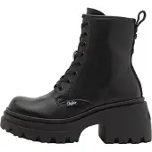 Buffalo BFL// BRAVR LACE UP Damenschuhe Schnürstiefel Schwarz Freizeit