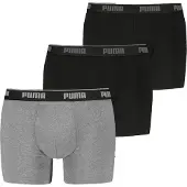Puma Herren Boxershorts, 3er Pack - Boxer 3P, Cotton Stretch, Logo, einfarbig