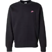 Nike Club Crew Fleece-Sweatshirt Herren 011 - black/pinksicle L
