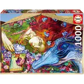 Educa Puzzle Sant Jordi Lily Brick - 1000 Teile Kunst Puzzle