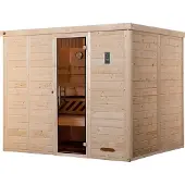 Weka Premium Massivholz-Elementsauna KEMI Gr. 5 Sparset 7,5 kW OS inkl. digitaler Steuerung x B x T x H x 245 x 193 x 200