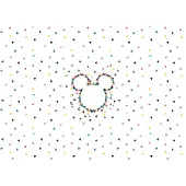 Komar Vliestapete "Digitaldruck Vlies - Mickey Heads-Up - Größe 400 x 280 cm" bedruckt glatt Kinderzimmer