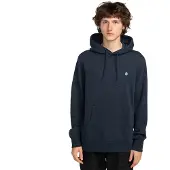Element Kapuzensweatshirt "Icon Embroidery", Herren, Gr. S, blau (eclipse navy), Obermaterial: 55% Baumwolle, 25% Baumwolle, 20% Polyester., Sweatshirts Kapuzensweatshirt