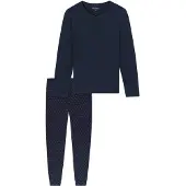 Schiesser Schlafanzug "Casual Essentials" 2 tlg. mit bequemen Bündchen