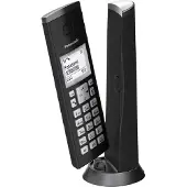 Panasonic KX-TGK210, DECT-Telefon, Kabelloses Mobilteil, Freisprecheinrichtung, 50 Eintragungen, Anrufer-Identifikation, Schwarz