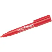 Pentel Permanentmarker 1,3mm Rundspitze rot Packung mit 12 Stück