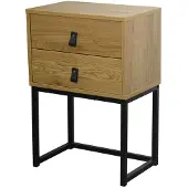 CALICOSY Nachttisch JILL in Helles Holz - (W) 45 x (H) 65.5 x (L) cm | Gr.: onesize