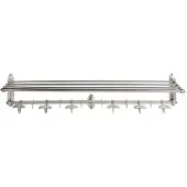 Signature WANDGARDEROBE aus versilbertem Messing - 100/20/28 cm