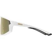 Uvex Sports S533089 skyryse Unisex-Sonnenbrille Vollrand Monoscheibe Kunststoff-Gestell, weiß