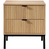 CALICOSY Nachttisch TARA in Helles Holz - (W) 45 x (H) 51 x (L) 29 cm | Gr.: onesize