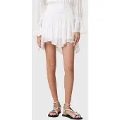 AllSaints Pamela Skirt Snow White Größe: 12 | Miniröcke Outlet | Damen | Weiß