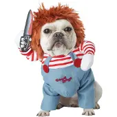 Metamorph Chucky Kostüm für Hunde
