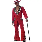Metamorph Macho Pimp Kostüm rot