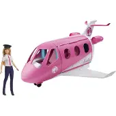 Barbie Dreamhouse Adventures Reise Traum-Flugzeug mit Puppe (blond), Karriere- , Pilotin, Puppen-Spielset, 3 Jahr(e), 3,3 kg