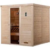 Weka Premium Massivholz-Elementsauna KEMI Gr. 4 Sparset 7,5 kW BioS inkl. digitaler Steuerung x B x T x H x 195 x 193 x 200