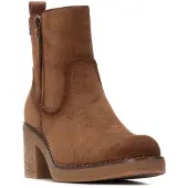 Refresh für Damen. 17303801-TAUPE Stiefelette 173038 braun (36), 5 bis 8 cm, Reißverschluss, Lässig