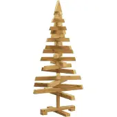 vidaXL Weihnachtsbäume mit Ständer Braun 90 cm Massivholz Kiefer 42016710