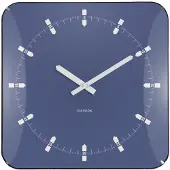 Karlsson - Wanduhr Sucinto Dome Square - Blau - 35x35x35cm