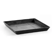Ecopot's Blumentopfuntersetzer "SQUARE SAUCER Dark Grey", BxTxH: 43x43x3,5 cm