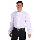 Coppens Rüschenhemd mit Jabot weiss
