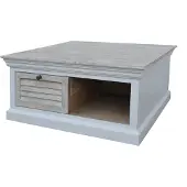 LC Home Hampton Couchtisch aus Mangoholz mit Schublade