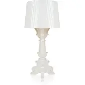 Kartell Bourgie Tischleuchte Weiß/Gold - , Bourgie, dimmbar, Weiß, für Wohnzimmer, Kunststoff, Design