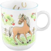 Seltmann Becher "Compact, Mein Pony" Becher mit Henkel 0,25 l
