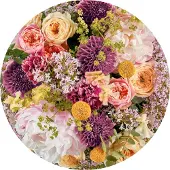 Komar Fototapete "Vlies selbstklebend - Frescas - Größe 125 x 125 cm" bedruckt glatt Wohnzimmer, Schlafzimmer