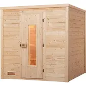 Weka Premium Massivholz-Sauna BERGEN Gr. 2 Sparset 7,5 kW OS inkl. digitaler Steuerung x B x T x H x 196 x 195 x 205